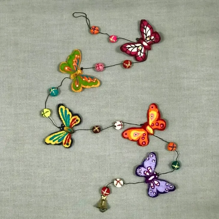 Butterfly Felt Garland
