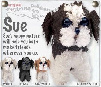 Sue the Shih Tzu String Doll Keychain