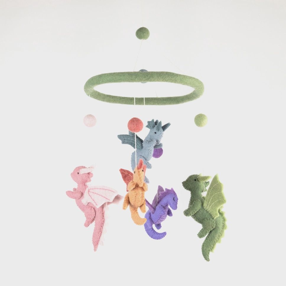 Baby Flying Dragon Felt Mobile
