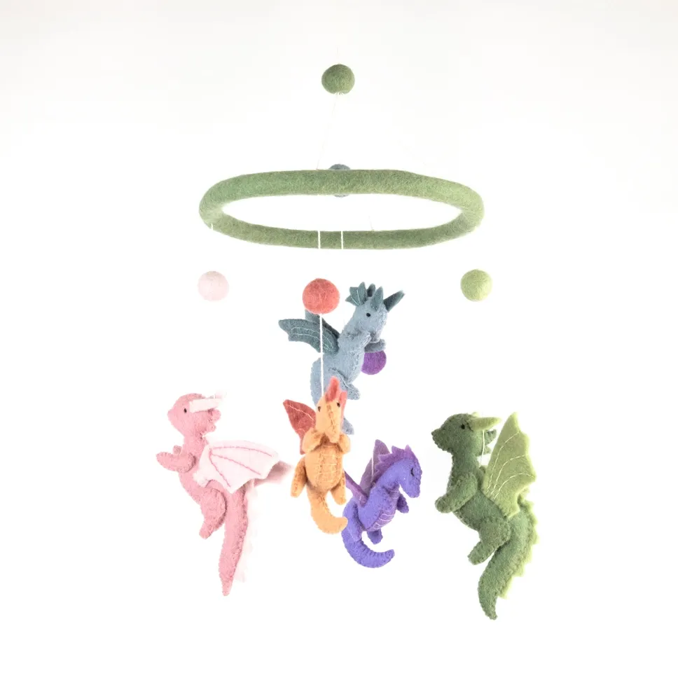 Baby Flying Dragon Felt Mobile