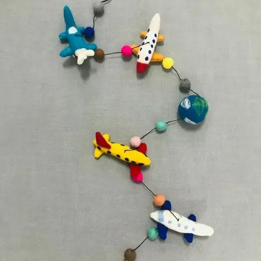 Airplane Felt Garland