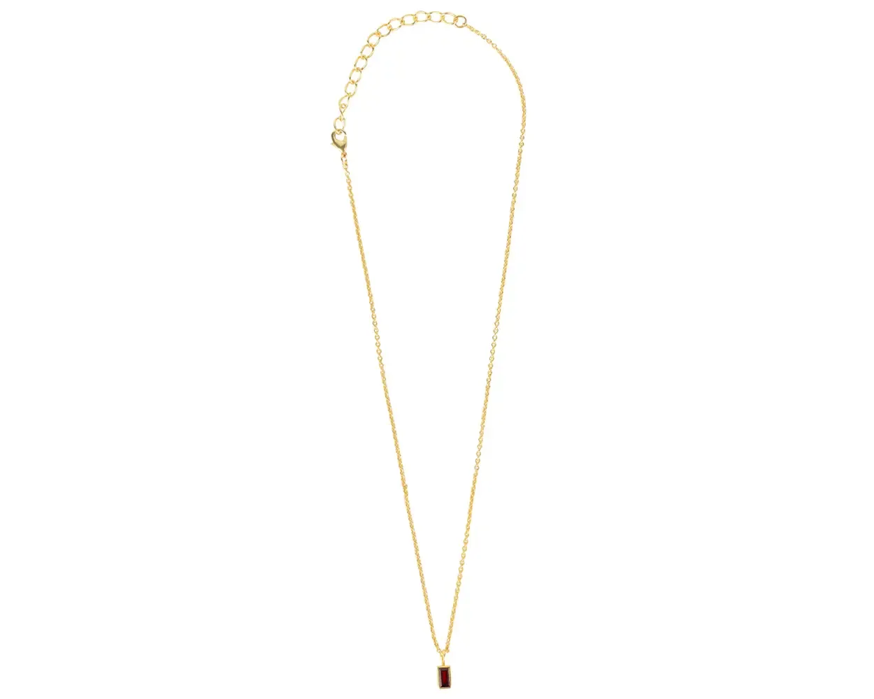Garnet Gold Necklace