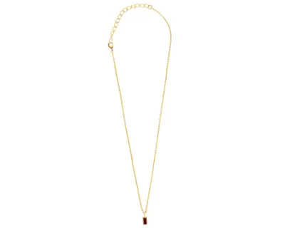 Garnet Gold Necklace