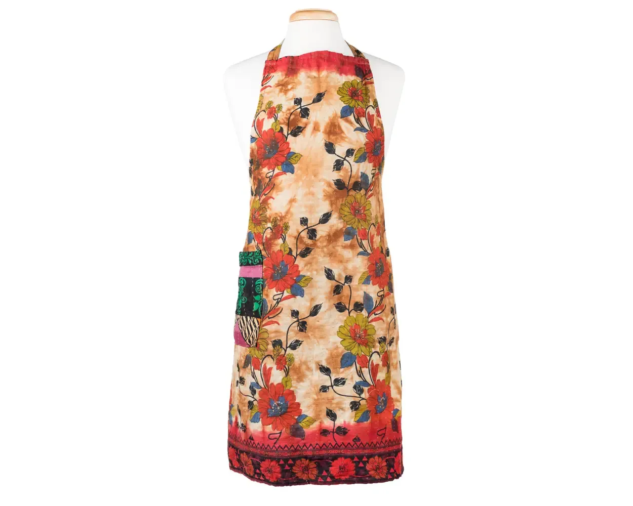 Upcycled Reversable Sari Apron