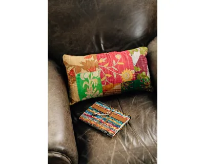 Sari &amp; Leather Travel Journal