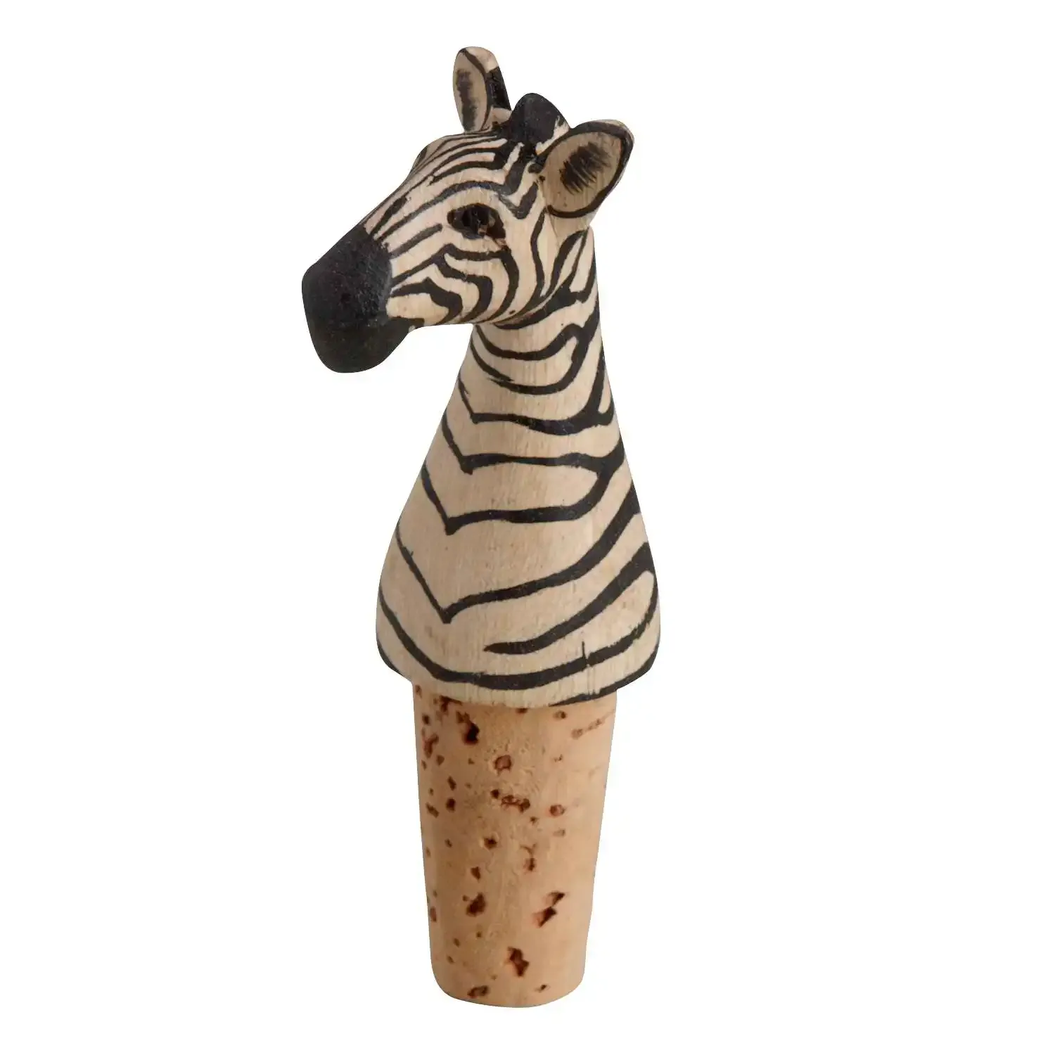 Zebra Bottle Topper Cork