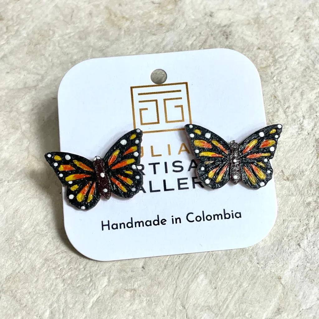 Monarch Butterfly Earrings (Sm)