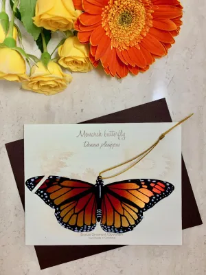 Monarch Butterfly Bronze Ornament