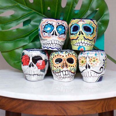 Sugar Skull Skeleton Mug