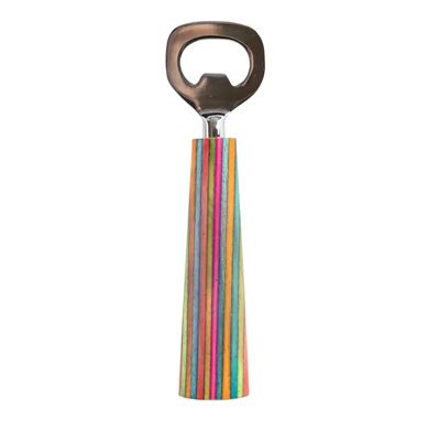 Striped Wood Bottle Opener