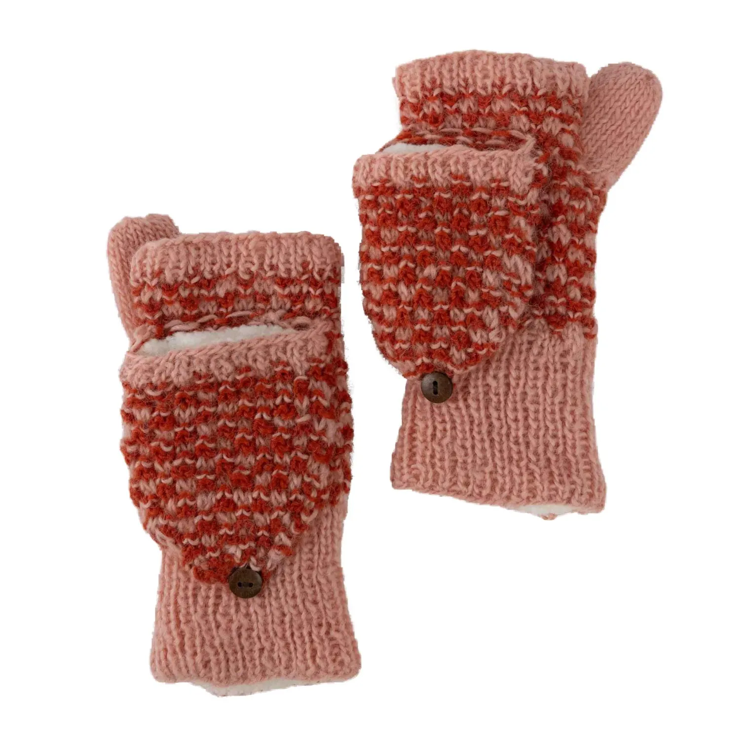 Raspberry Convertible Mittens