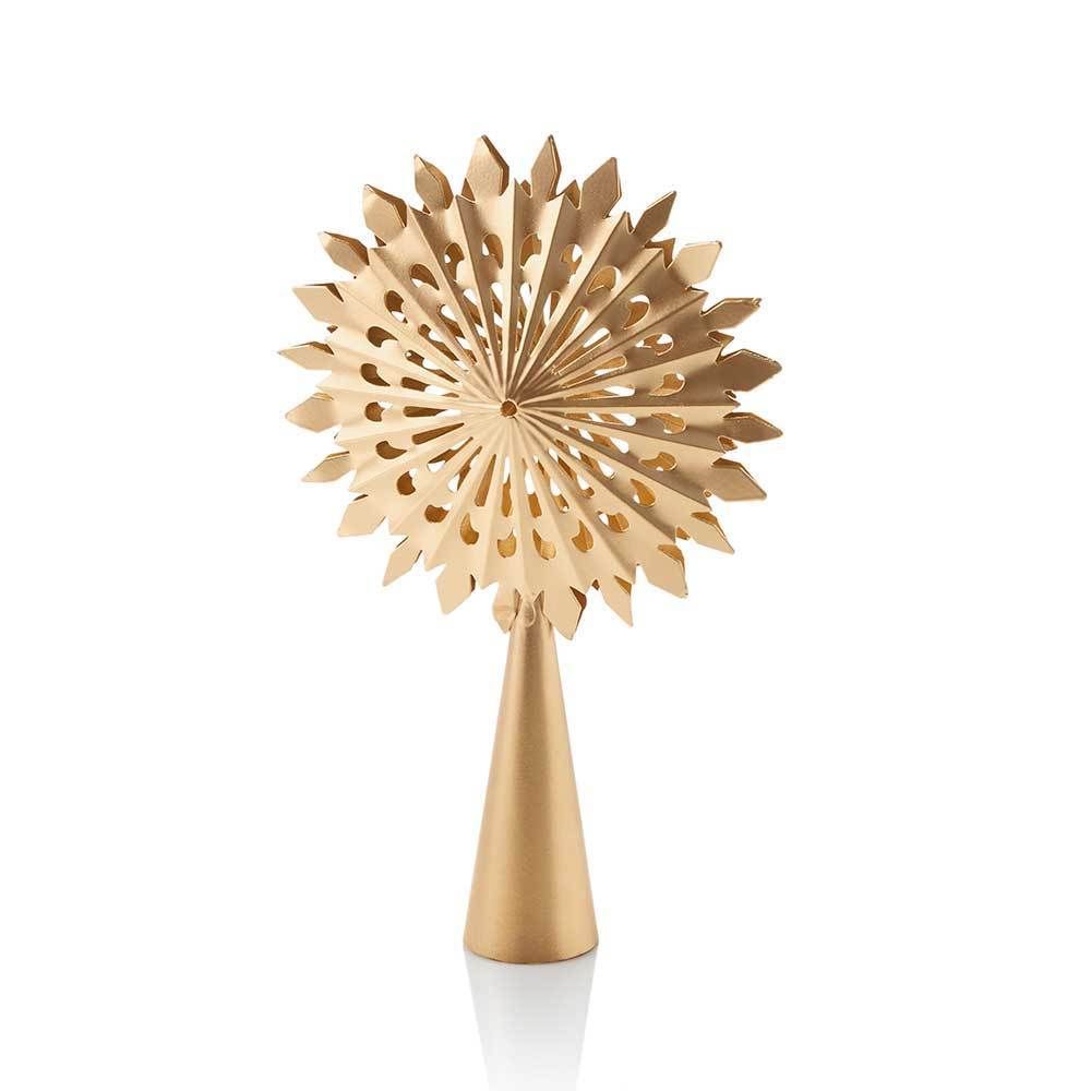Snowstorm Brass Tree Topper