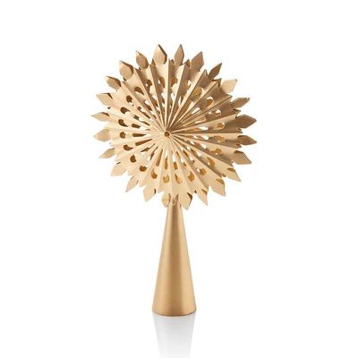 Snowstorm Brass Tree Topper