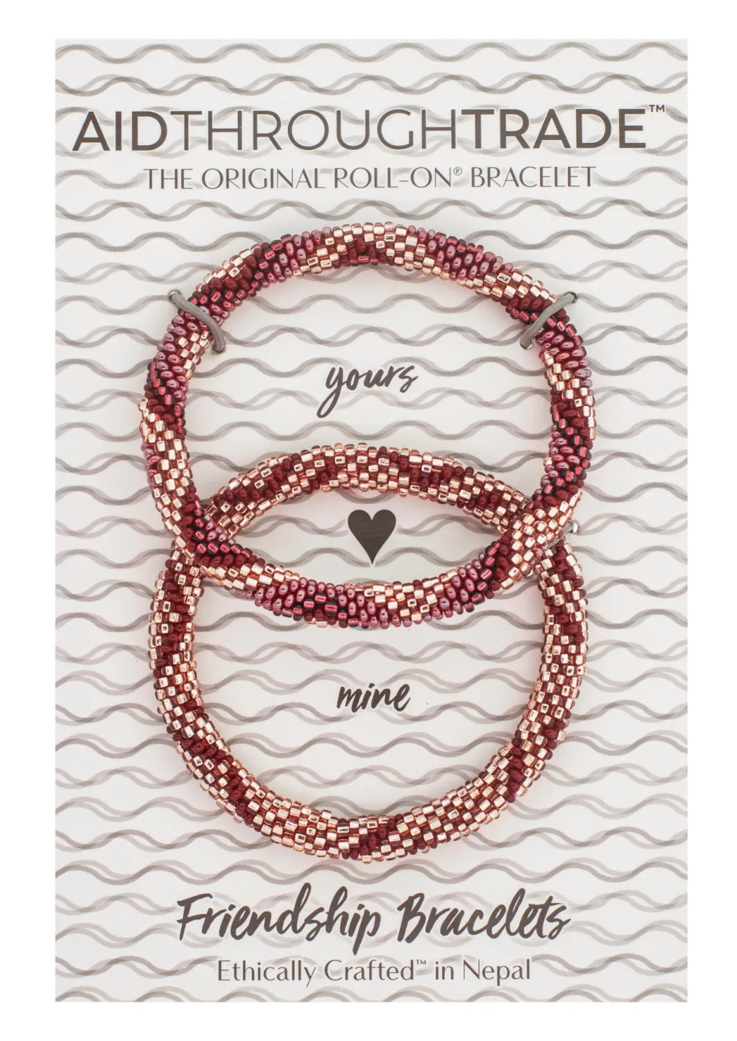 Bordeaux Roll-On Friendship Bracelets