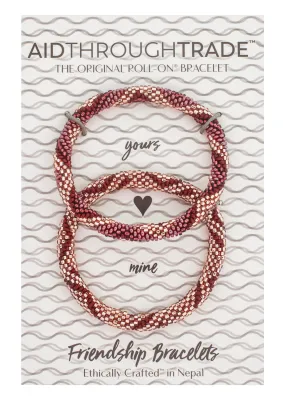 Bordeaux Roll-On Friendship Bracelets