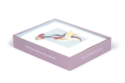 Quilled Decorative Birds Note Card Box Set