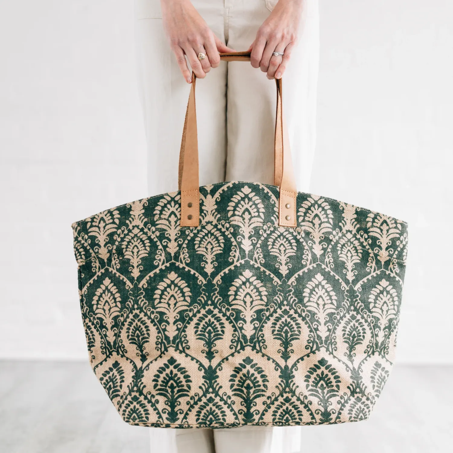 Azmin Damask Tote