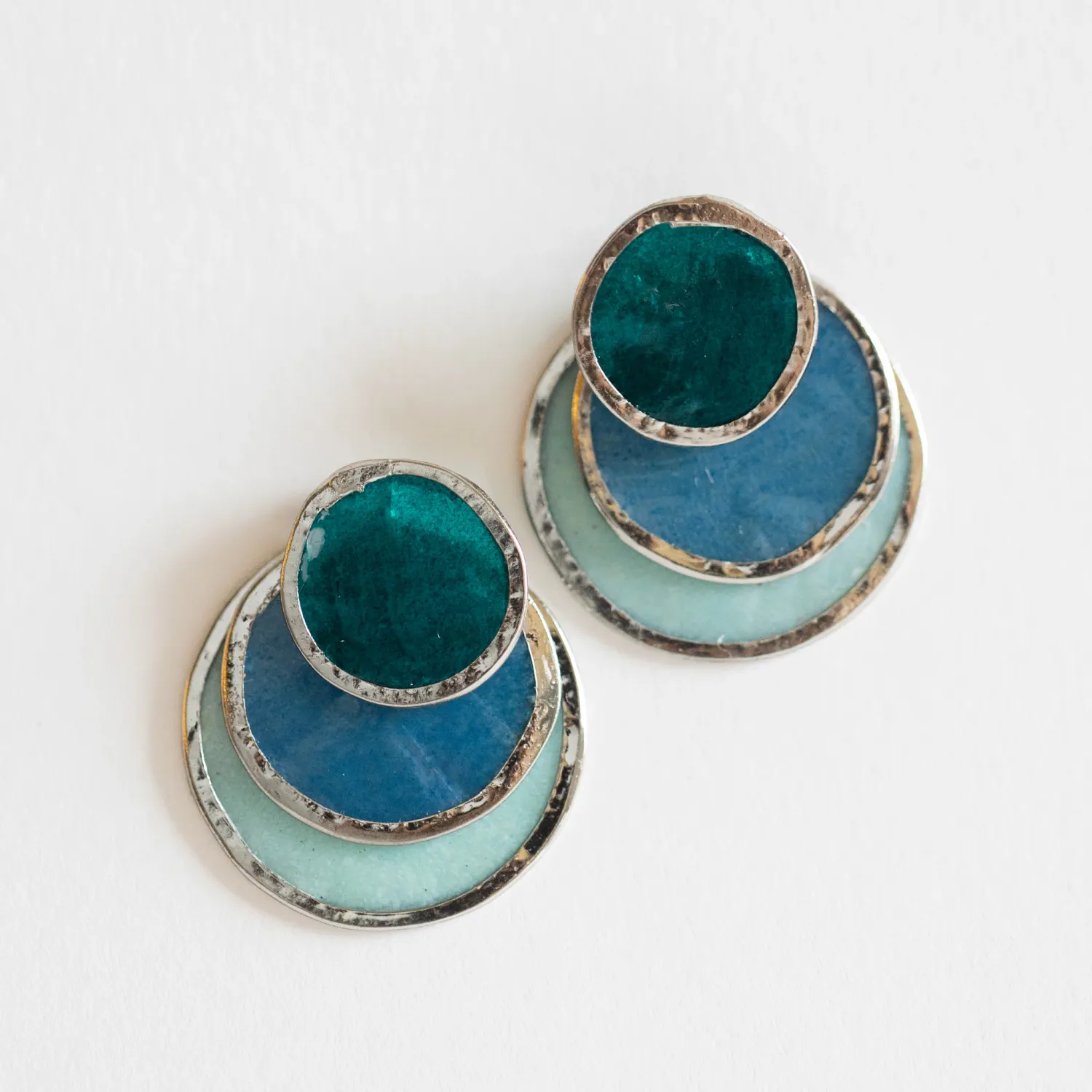 Triple Convertible Capiz Earrings