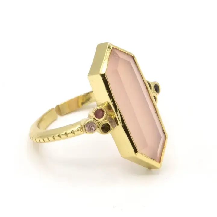 Unconditional Love Adjustable Brass Ring
