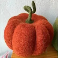 Felt Halloween Pumpkin//Orange