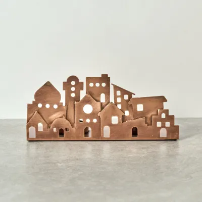 Village Lights Iron Candleholder