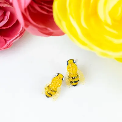 Bumble Bee Earrings - Sm