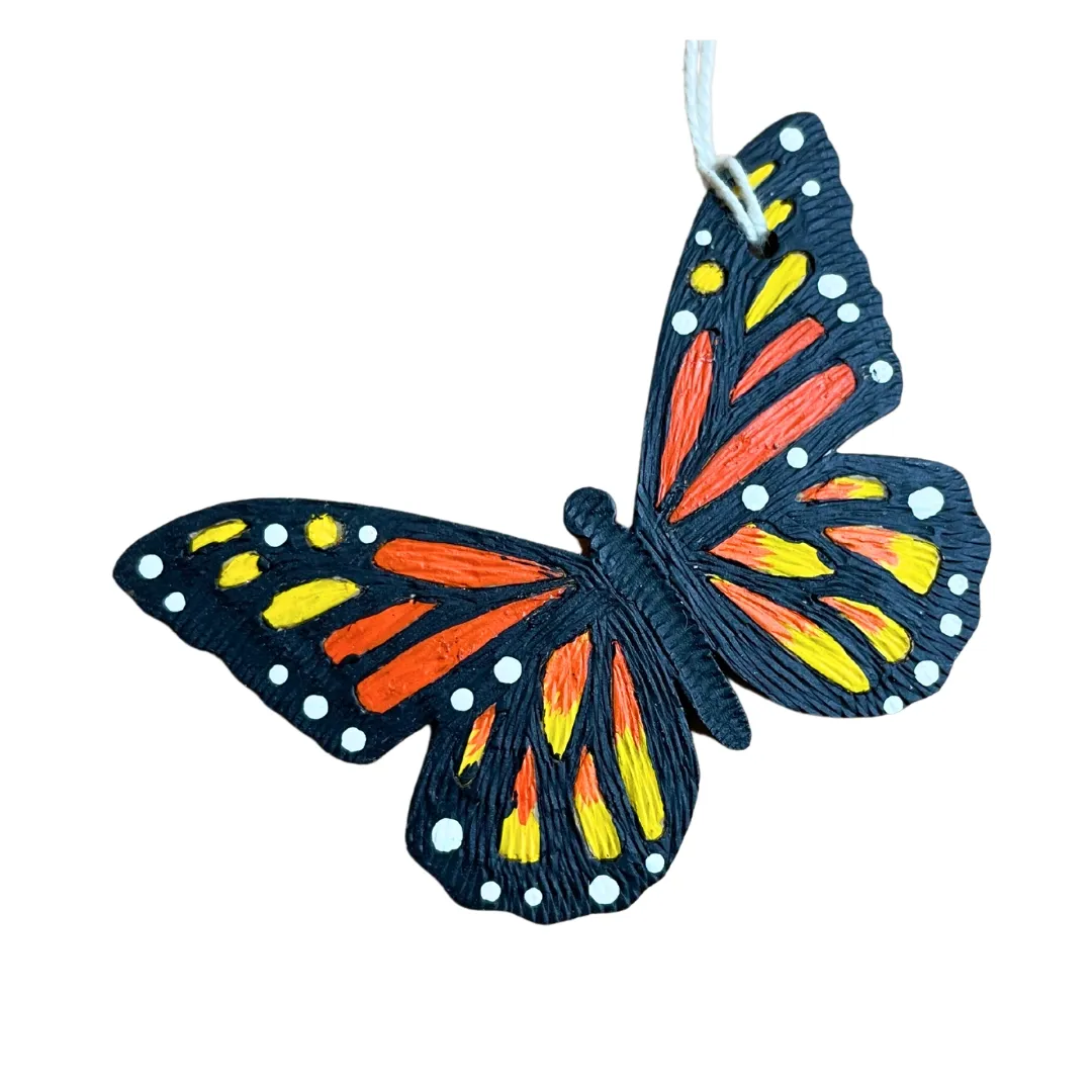 Monarch Gourd Ornament