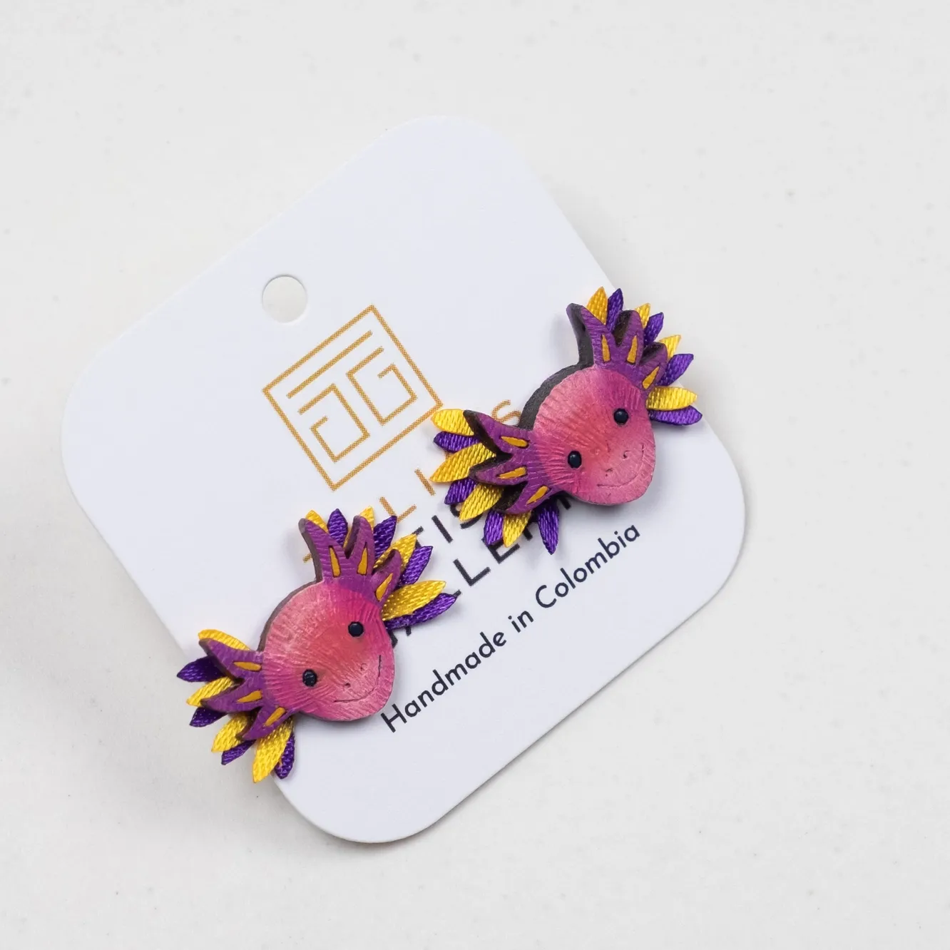 Axolotl Gourd Earrings Small