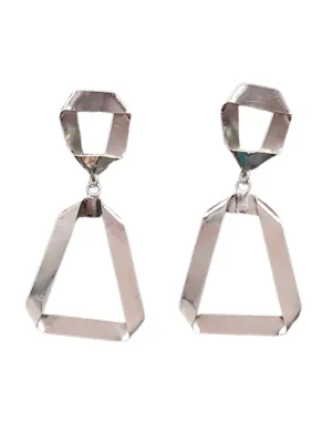 Folded Ribbon Stud Earrings