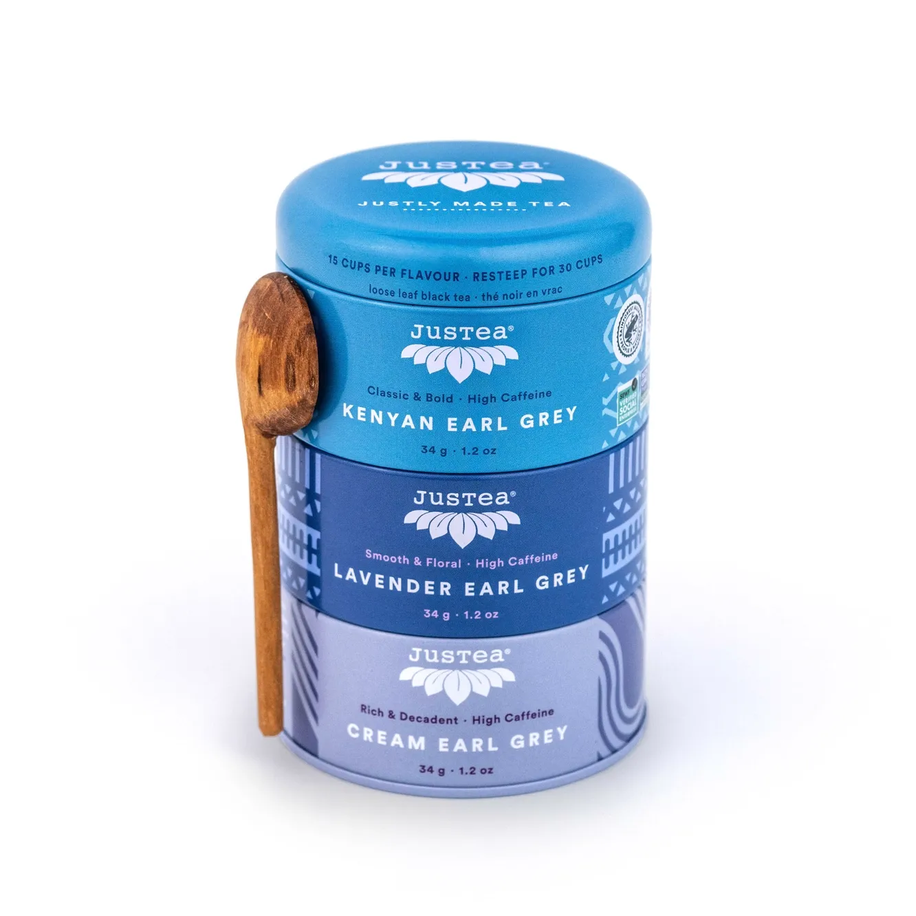 Earl Grey Tea Trio Tin &amp; Spoon -Loose-Leaf
