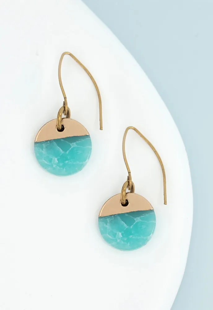Refresh Earrings in Aqua