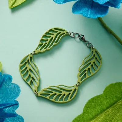 Bodhi Painted Leaves Bracelet