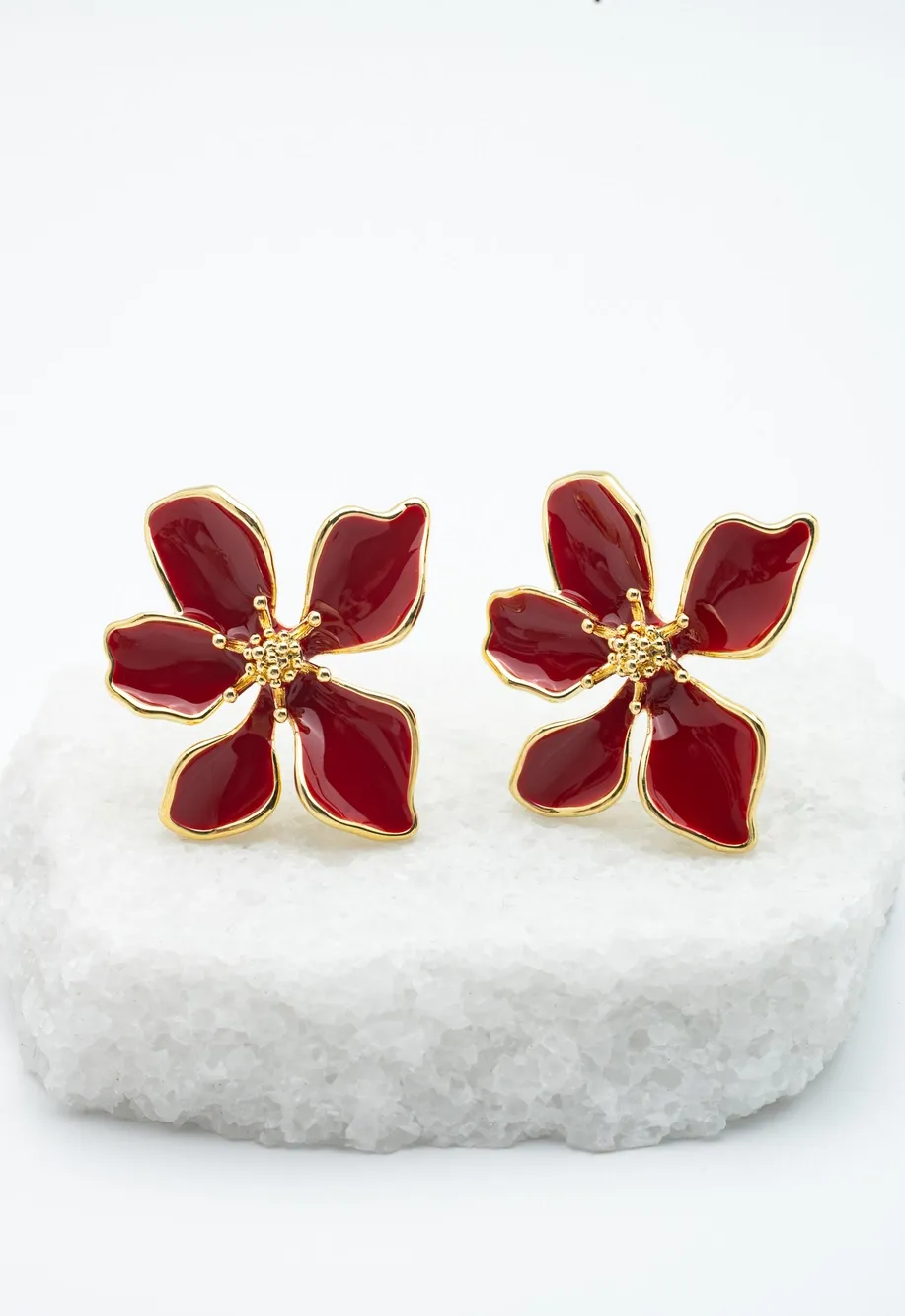 Bloom Earrings |  Red