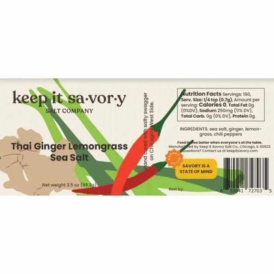 Thai Ginger Lemongrass Sea Salt