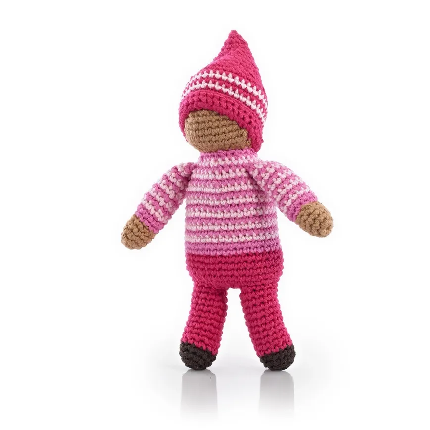 Waldorf Pixie Doll in Rose