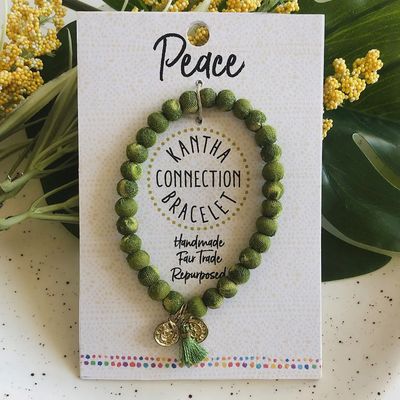 Peace - Kantha Connection Bracelet