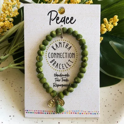 Peace - Kantha Connection Bracelet
