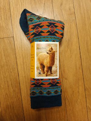 Alpaca Socks Aztec Stripe//Teal