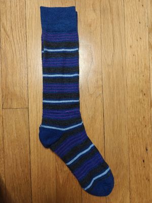 Alpaca Socks Kelly Stripe//Blue