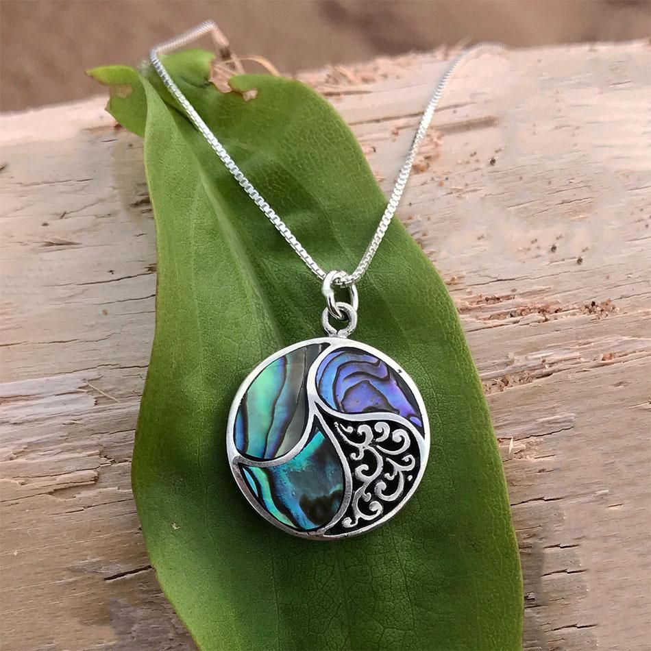 Abalone Shell Necklace - Sterling