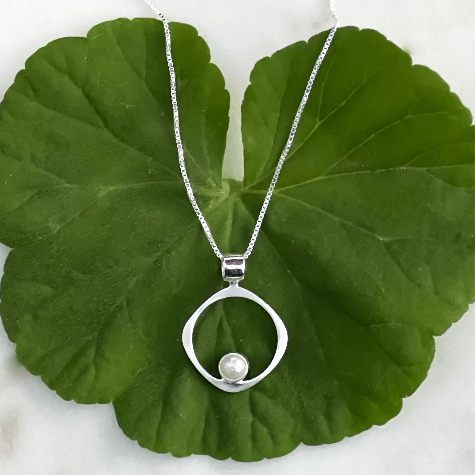 Wholeness Pearl Necklace - Sterling