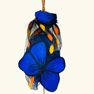 Morpho Butterfly Scarf