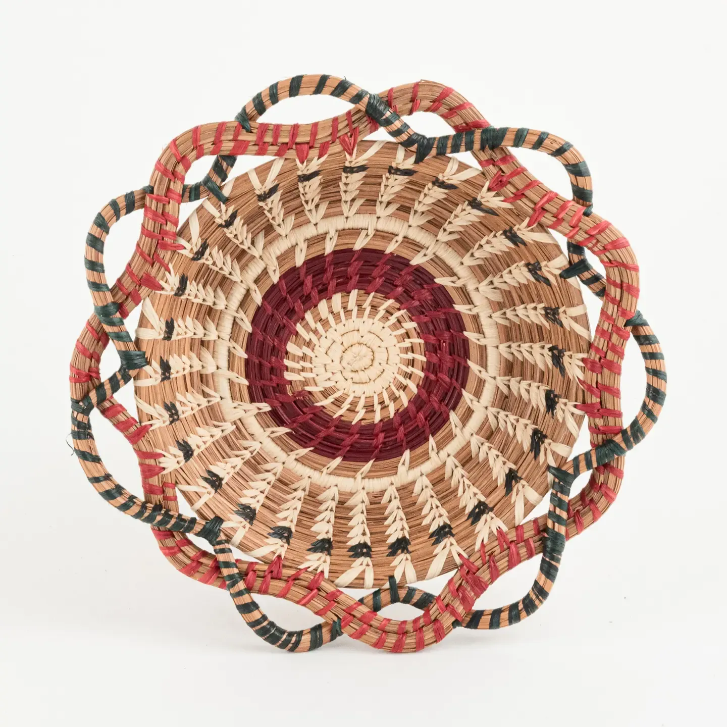 Noelia Basket - Red/Green