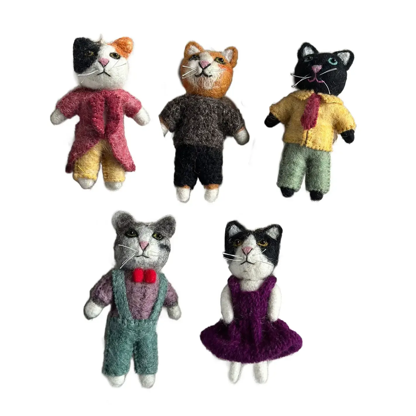Dapper Cat Ornament Asst