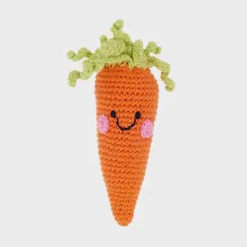 Carrot Rattle - Organic Cotton Toy