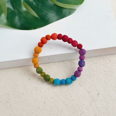 Kantha Rainbow Prism Poetic Bracelet