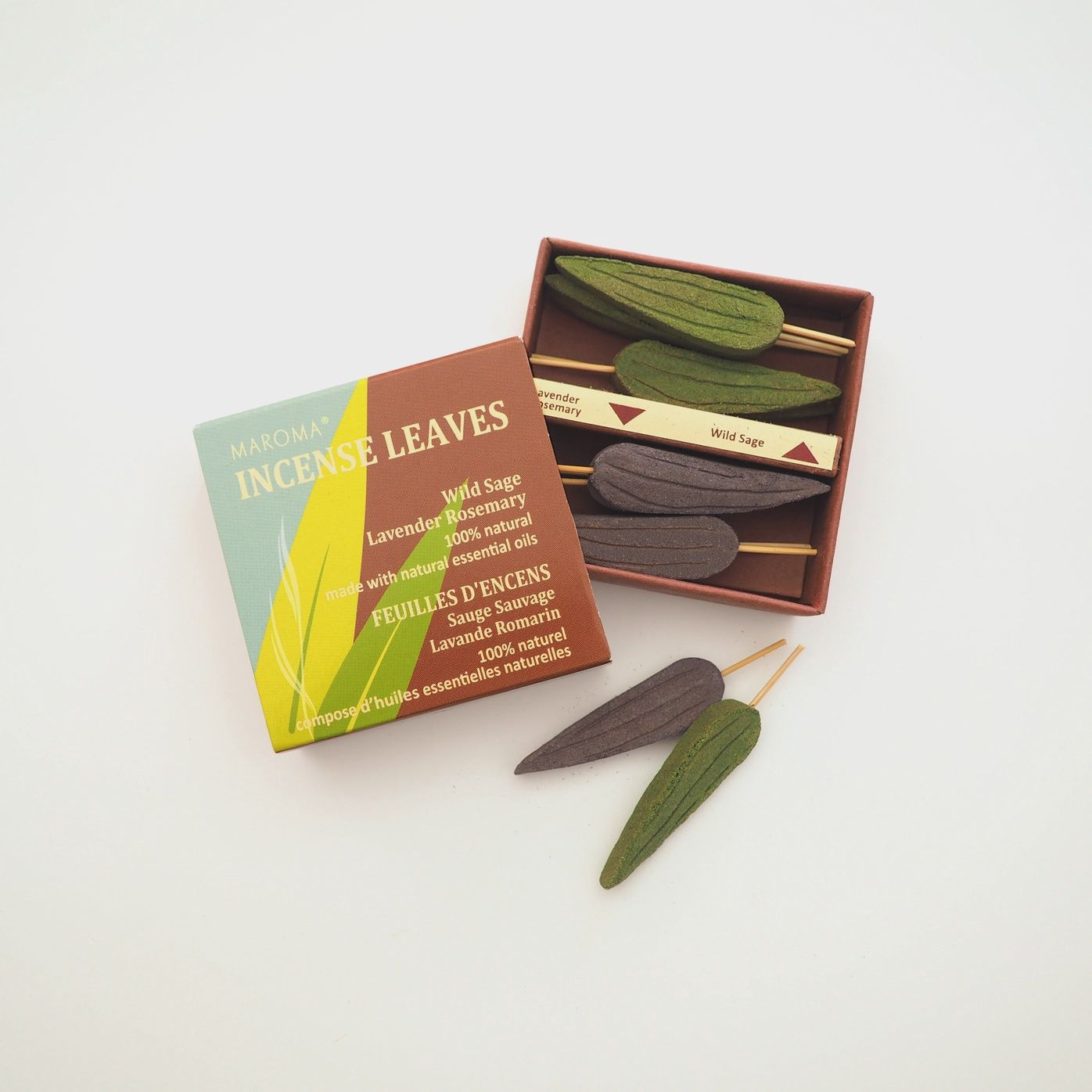 Incense Leaves Wild Sage/Lavender Rosemary - 12 leaves