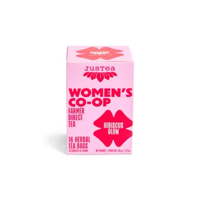 Hibiscus Glow Tea Bags - Organic, Fair-Trade, Herbal Tea