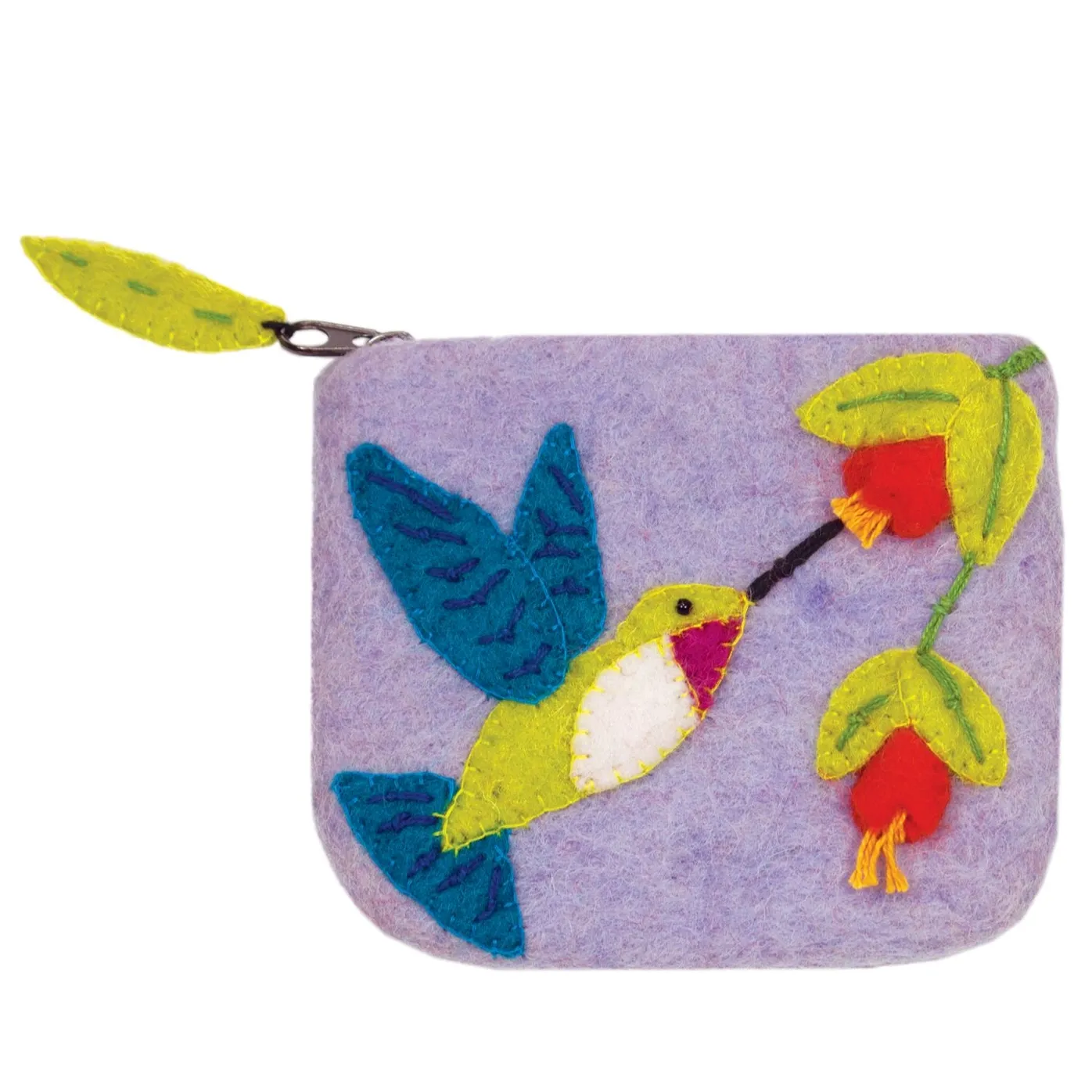 Hummingbird Felted Coin Purse