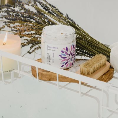 Lavender Salt &amp; Essential Oil Bath Soak